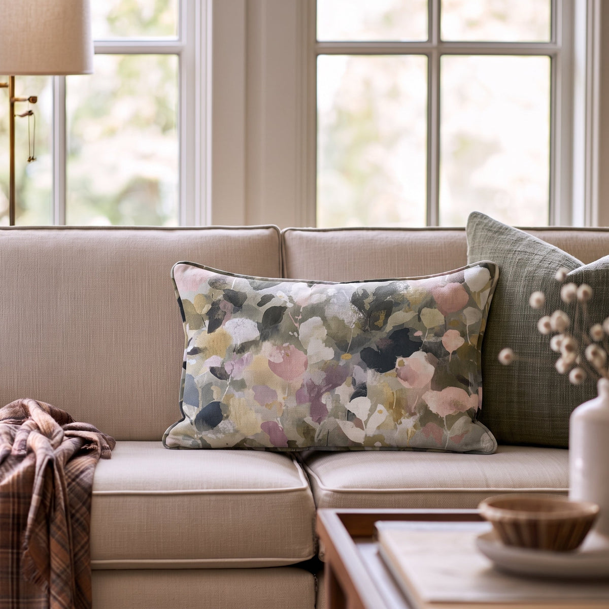 Garden Party Throw Pillow - Lemon Park