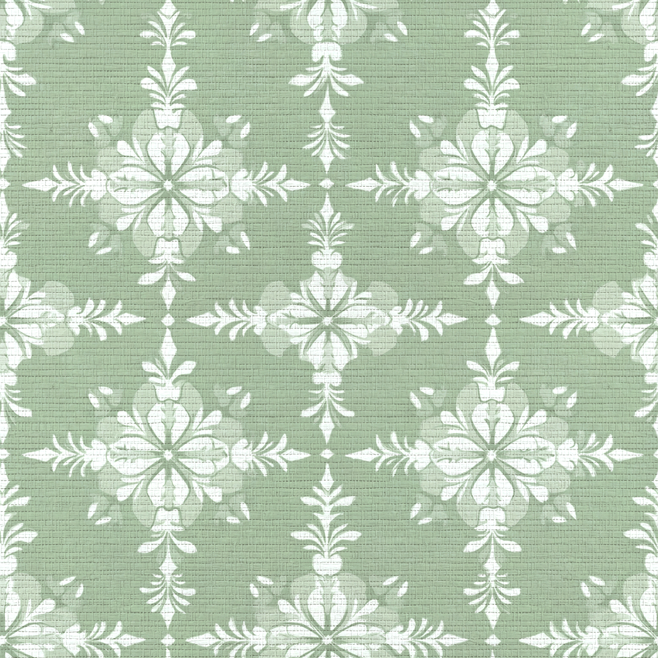 Garden Villa Faux Grasscloth Wallpaper - Lemon Park