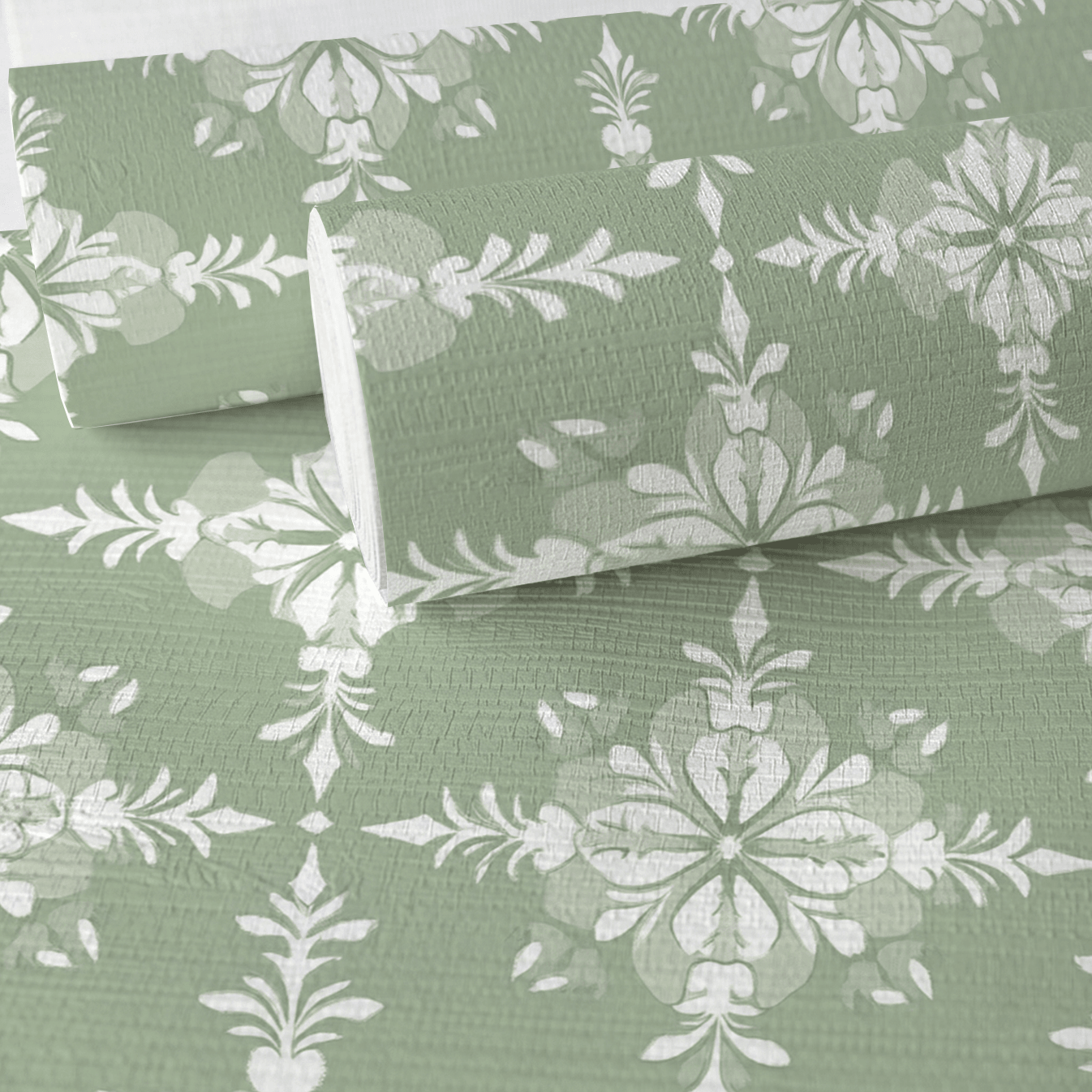 Garden Villa Faux Grasscloth Wallpaper - Lemon Park