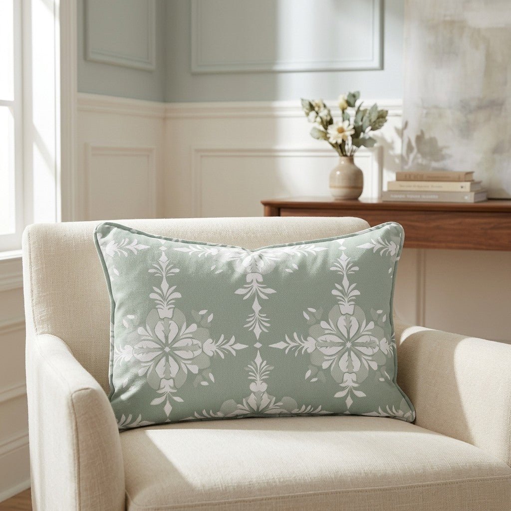 Garden Villa Throw Pillow - Lemon Park
