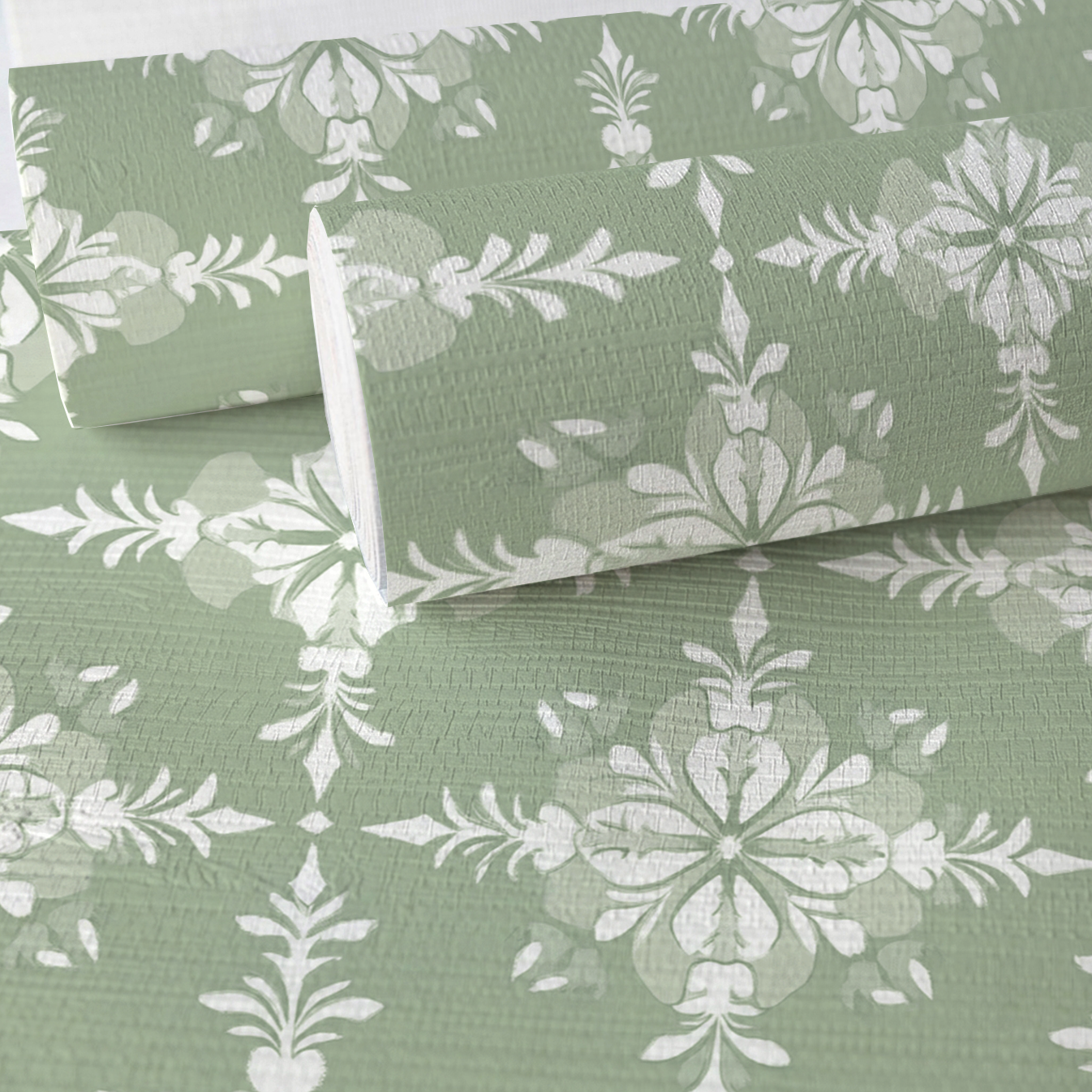 Garden Villa Faux Grasscloth Wallpaper