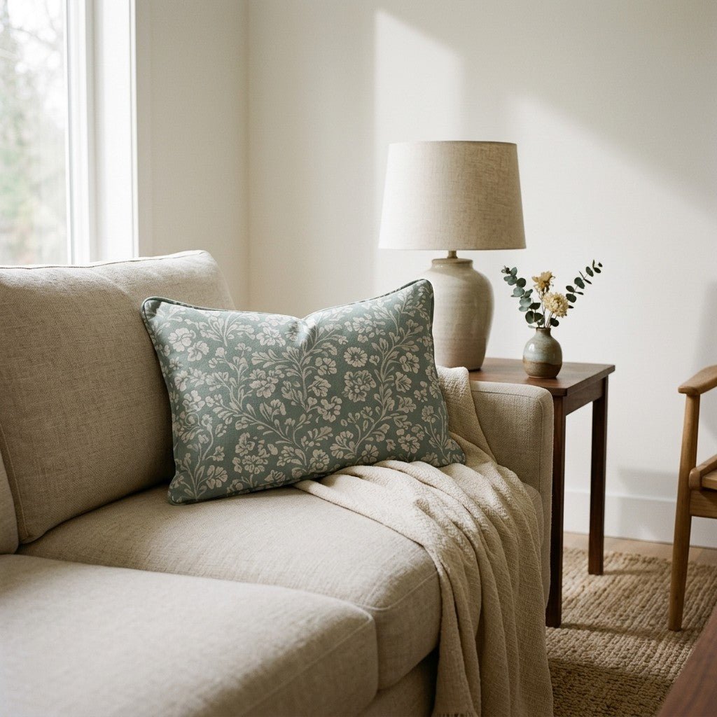 Garden Whispers Throw Pillow - Lemon Park