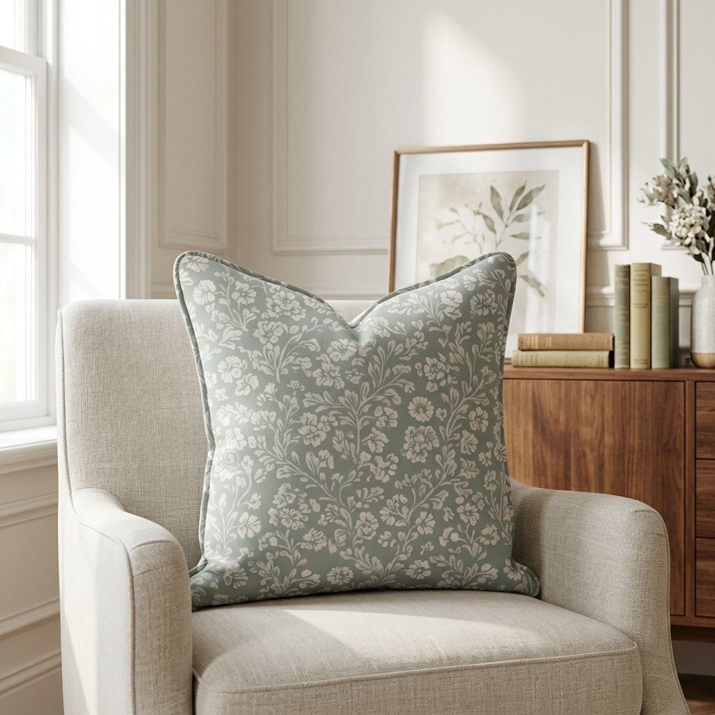 Garden Whispers Throw Pillow - Lemon Park