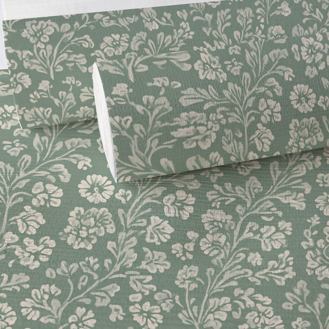 Garden Whispers Faux Grasscloth Wallpaper