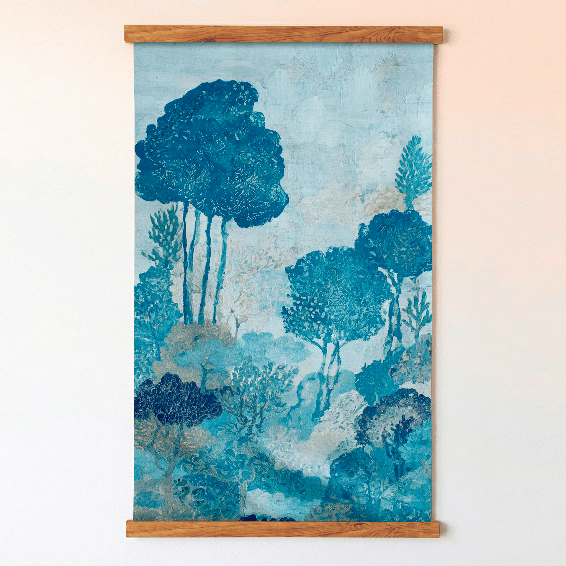 Gathered Grove (Blue) - Tapestry - Lemon Park