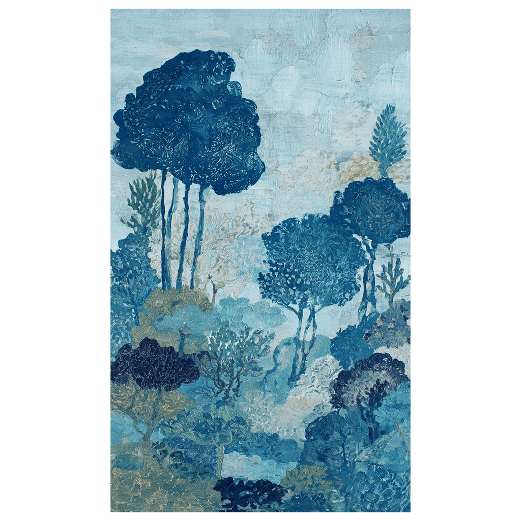 Gathered Grove (Blue) - Tapestry - Lemon Park