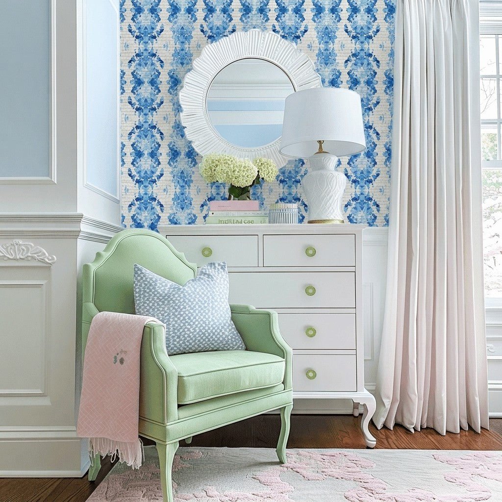 Gemma Faux Grasscloth Wallpaper - Lemon Park