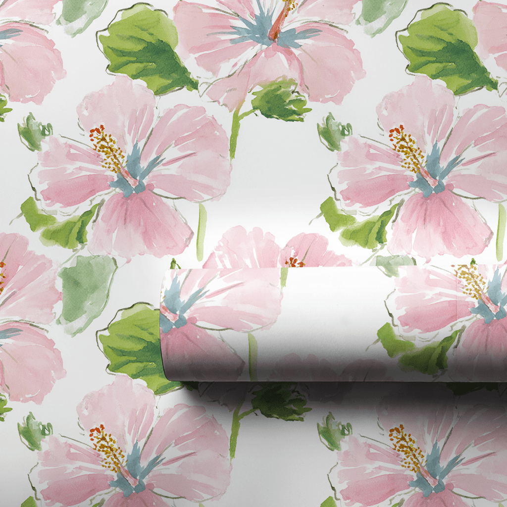 Genesis Hibiscus - Wrapping Paper - Lemon Park