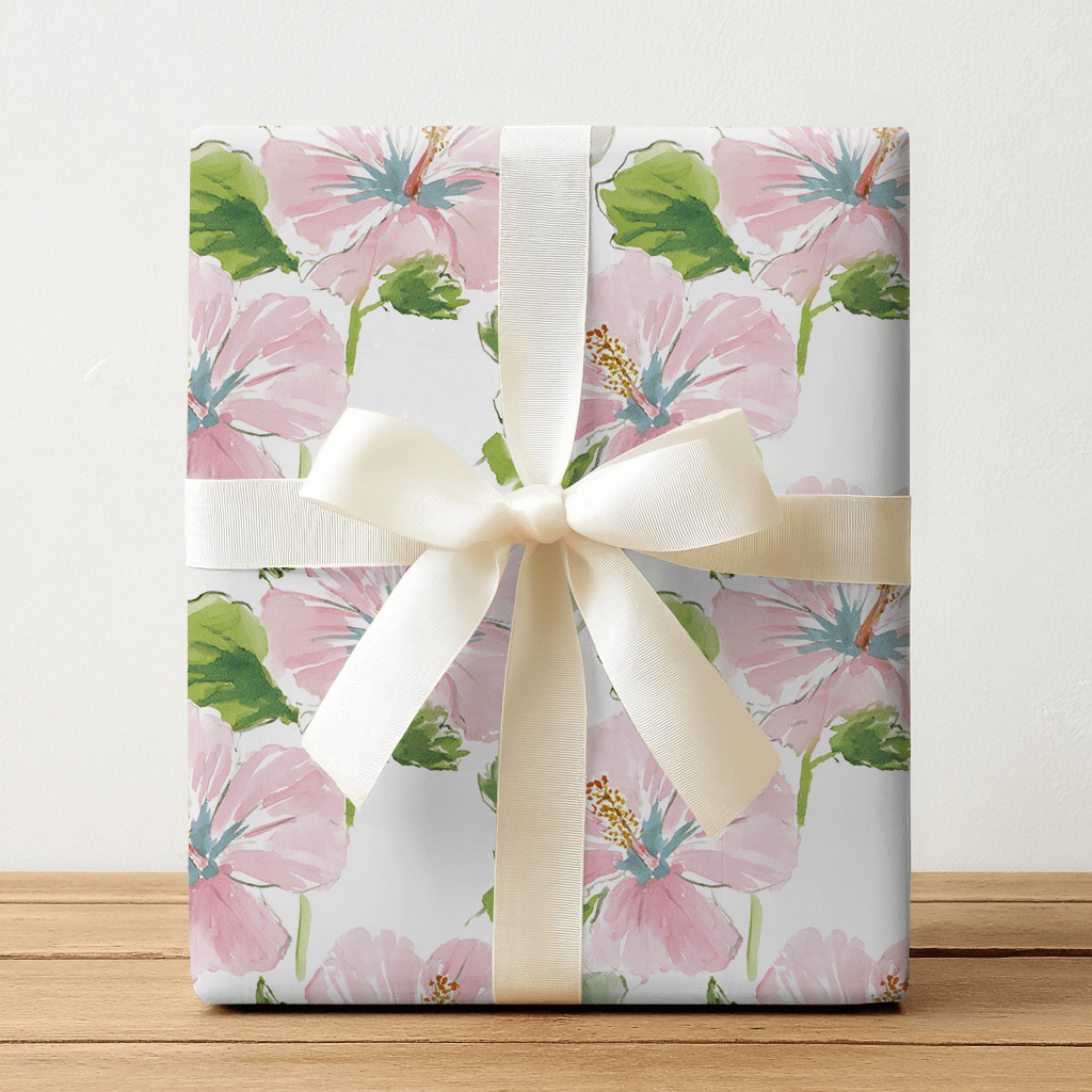 Genesis Hibiscus - Wrapping Paper - Lemon Park