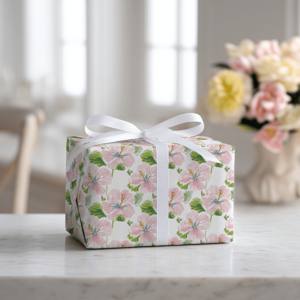 Genesis Hibiscus - Wrapping Paper - Lemon Park