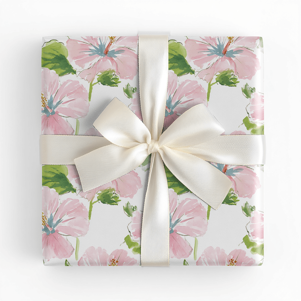 Genesis Hibiscus - Wrapping Paper - Lemon Park