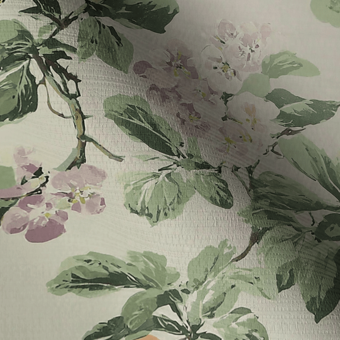Gentle Songbird Faux Grasscloth Wallpaper - Lemon Park