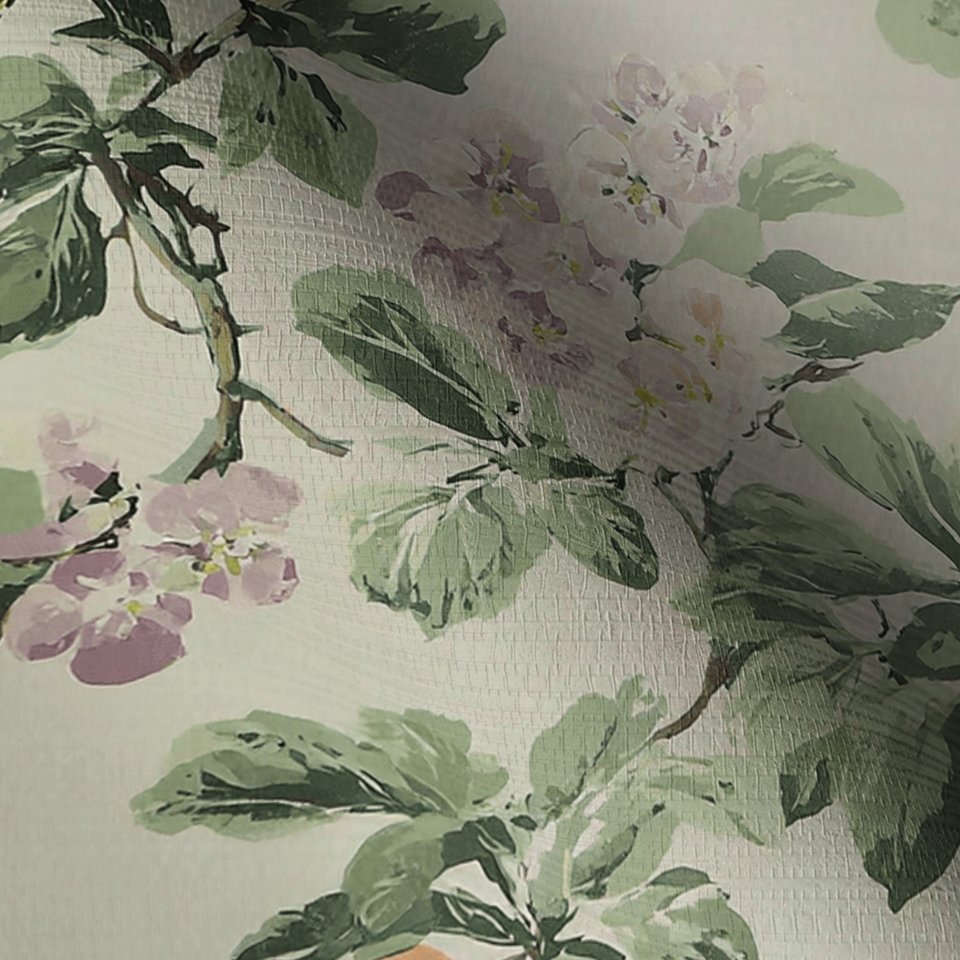 Gentle Songbird Faux Grasscloth Wallpaper