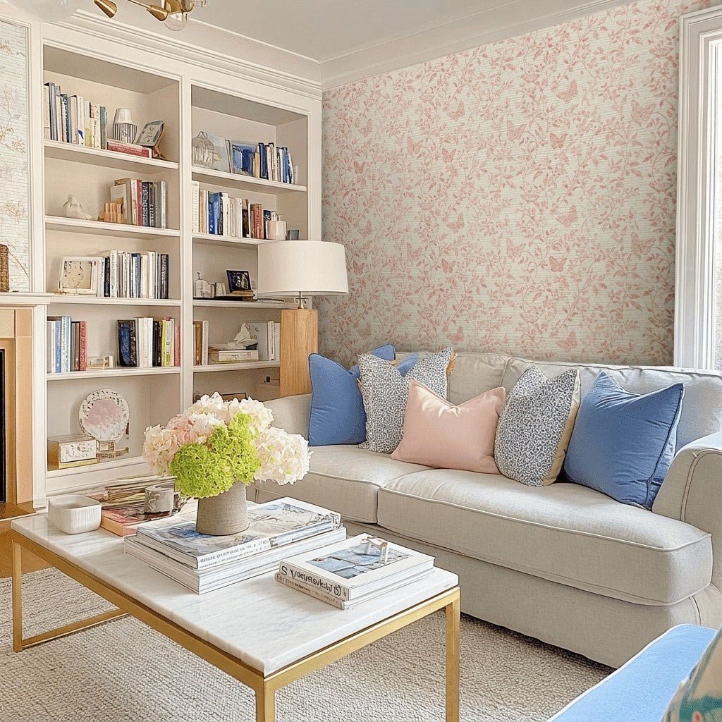 Germantown Faux Grasscloth Wallpaper - Lemon Park