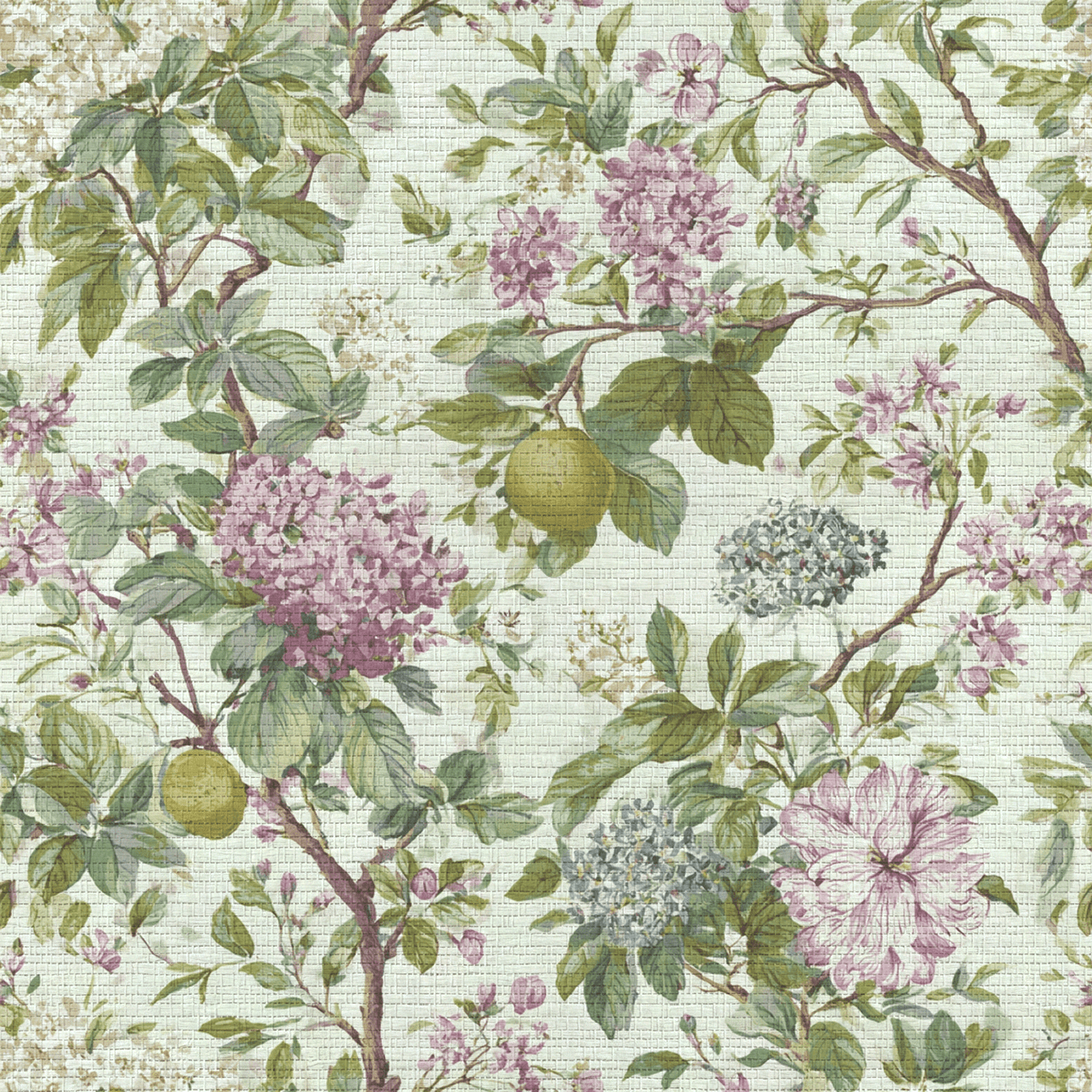 Gigi Faux Grasscloth Wallpaper - Lemon Park
