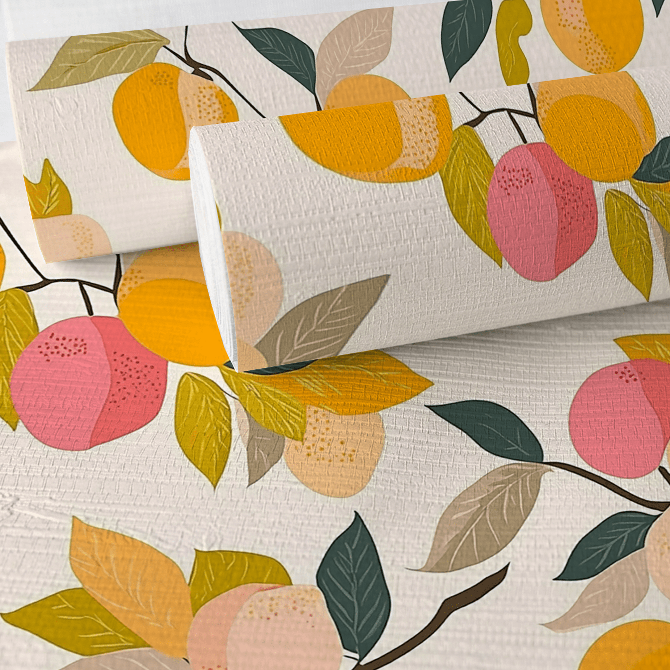 Ginger Faux Grasscloth Wallpaper - Lemon Park