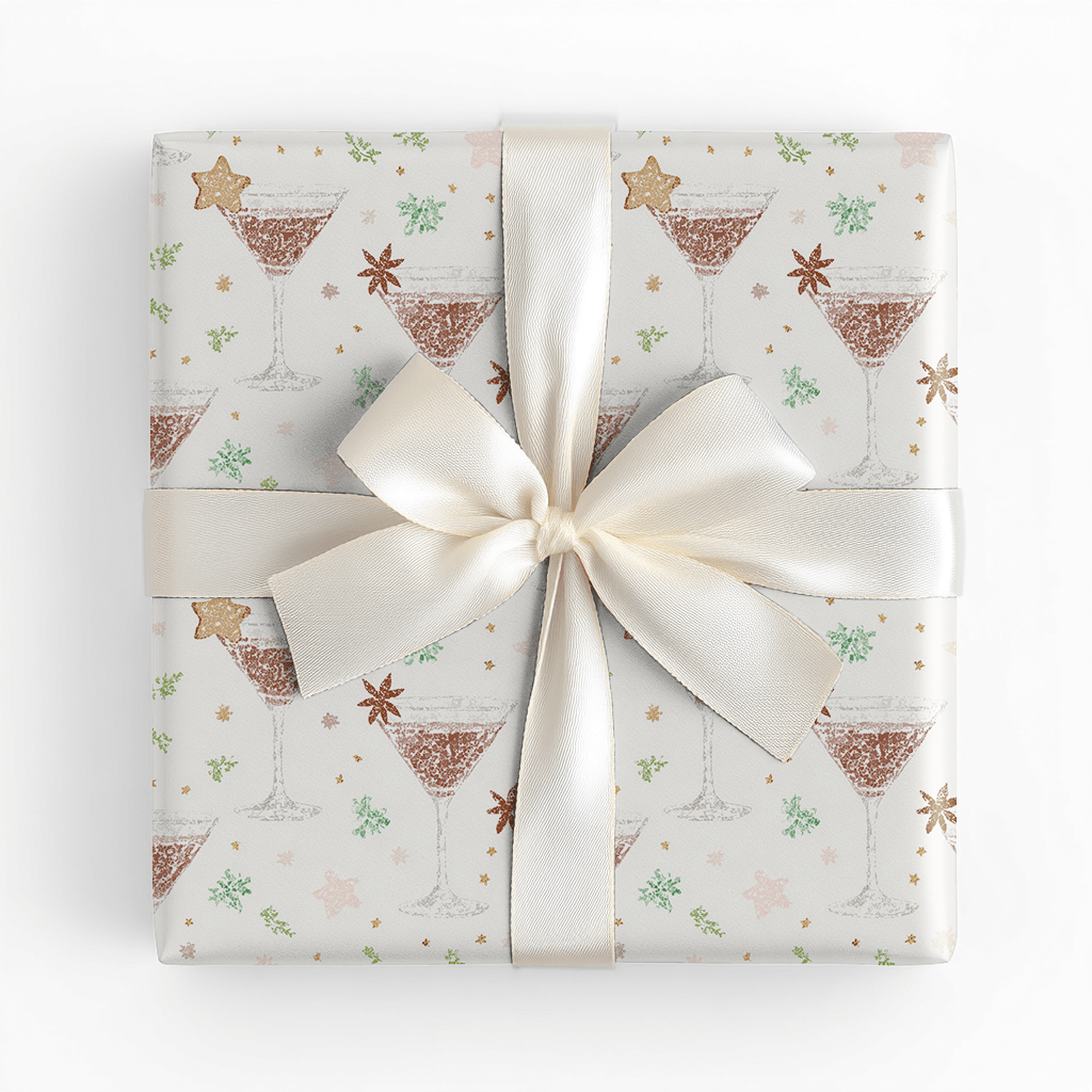 Gingerbread Martini - Wrapping Paper - Lemon Park