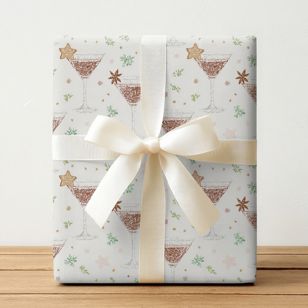 Gingerbread Martini - Wrapping Paper - Lemon Park