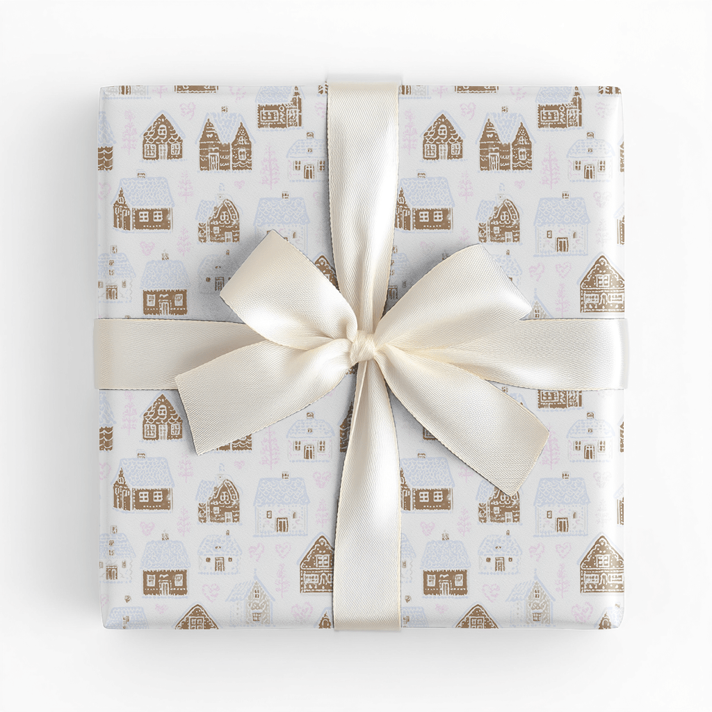Gingerbread Village - Wrapping Paper - Lemon Park