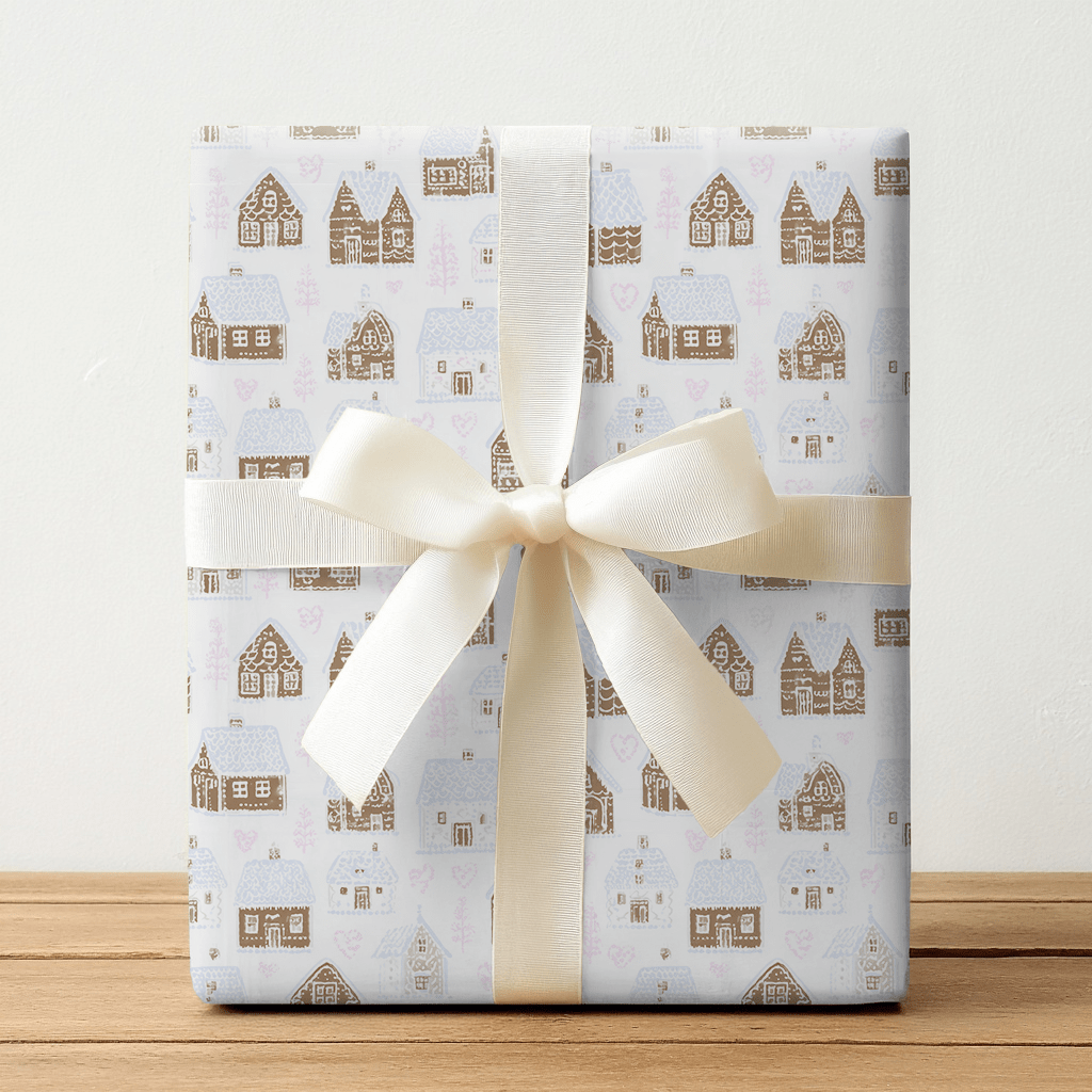 Gingerbread Village - Wrapping Paper - Lemon Park
