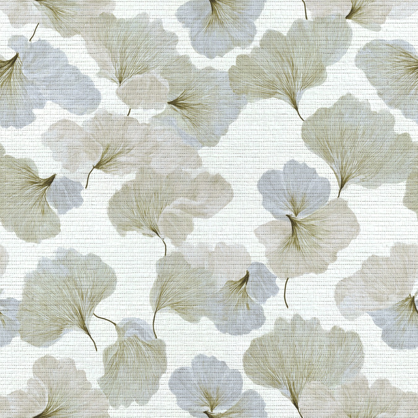 Ginkgo Veil Faux Grasscloth Wallpaper - Lemon Park