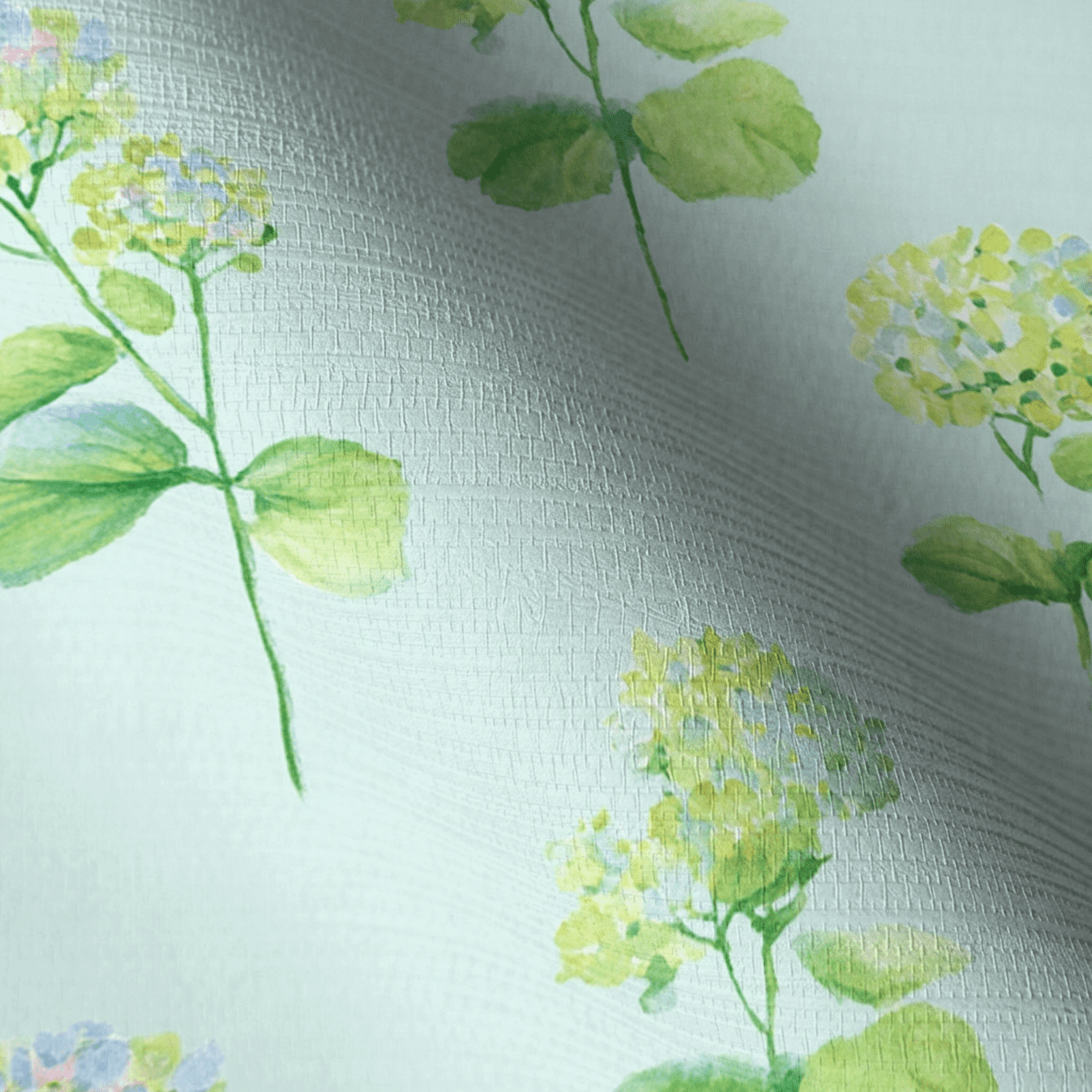Glacial Ice Flowers Faux Grasscloth Wallpaper - Lemon Park