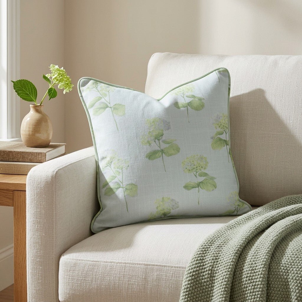 Glacial Ice Flowers Throw Pillow - Lemon Park