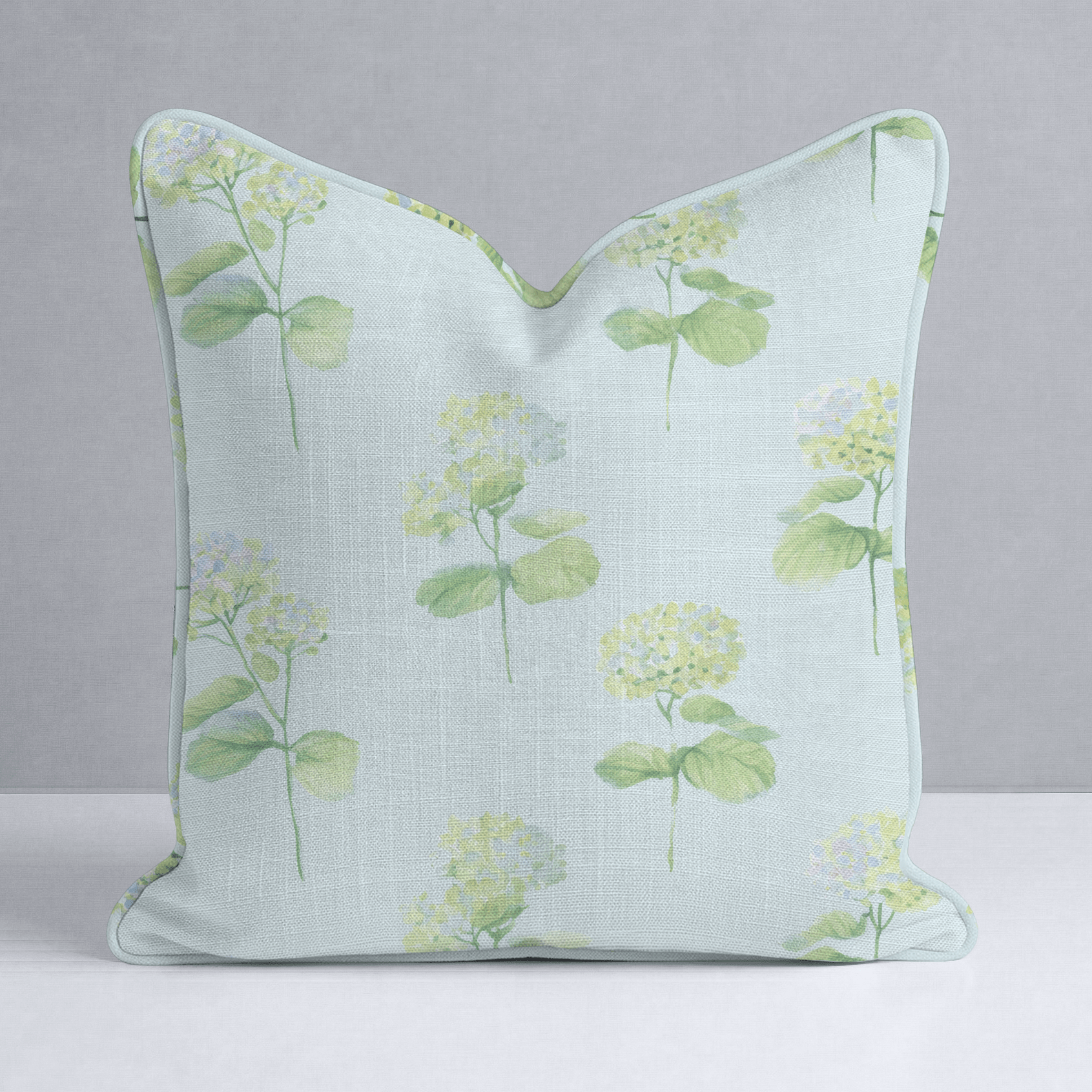 Glacial Ice Flowers Throw Pillow - Lemon Park