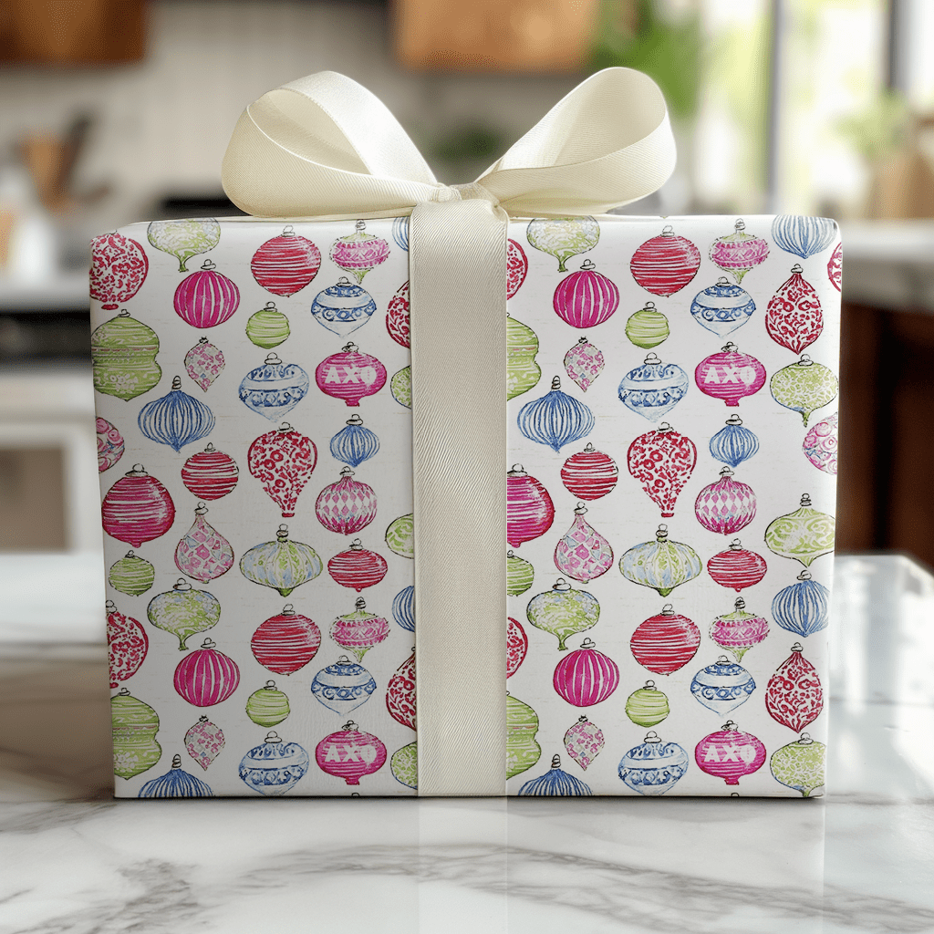 Glass Bauble - Wrapping Paper - Lemon Park