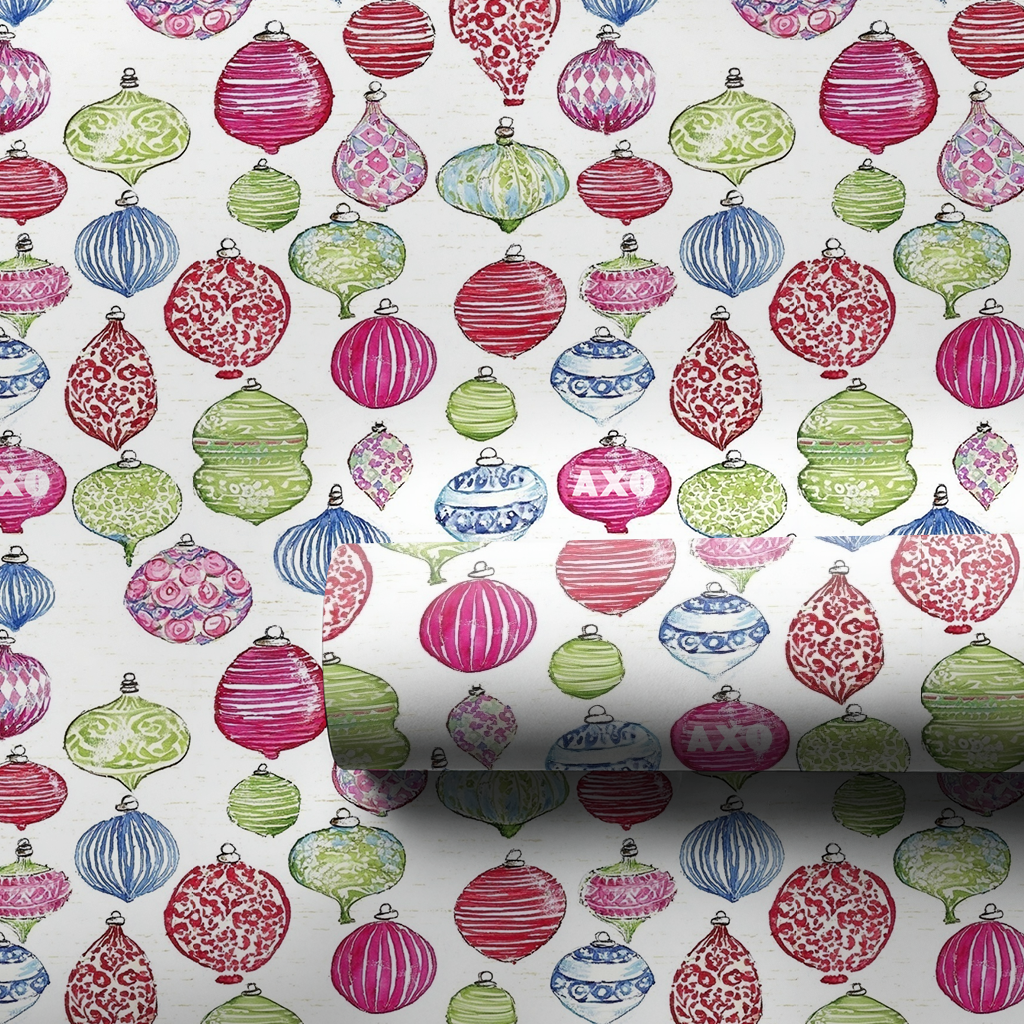 Glass Bauble - Wrapping Paper - Lemon Park