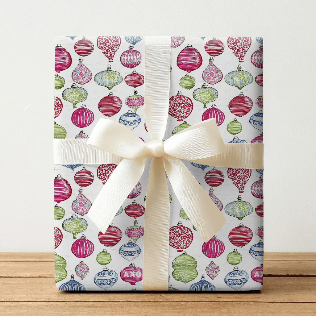 Glass Bauble - Wrapping Paper - Lemon Park