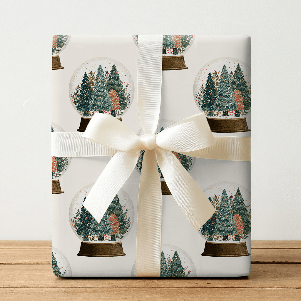 Glitter Globe - Wrapping Paper - Lemon Park