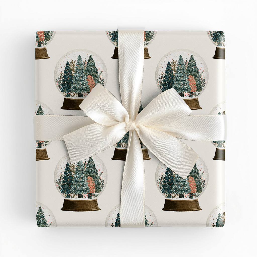Glitter Globe - Wrapping Paper - Lemon Park