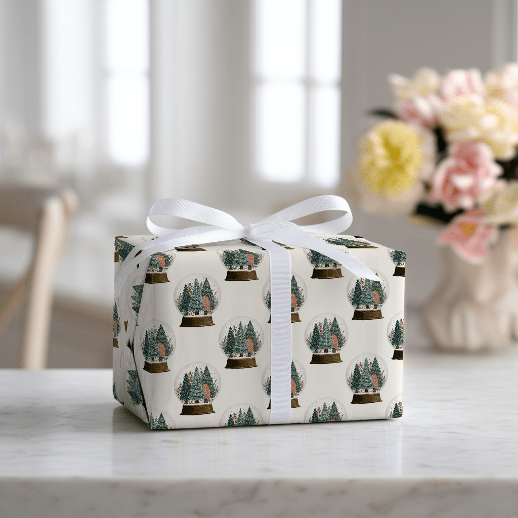 Glitter Globe - Wrapping Paper - Lemon Park