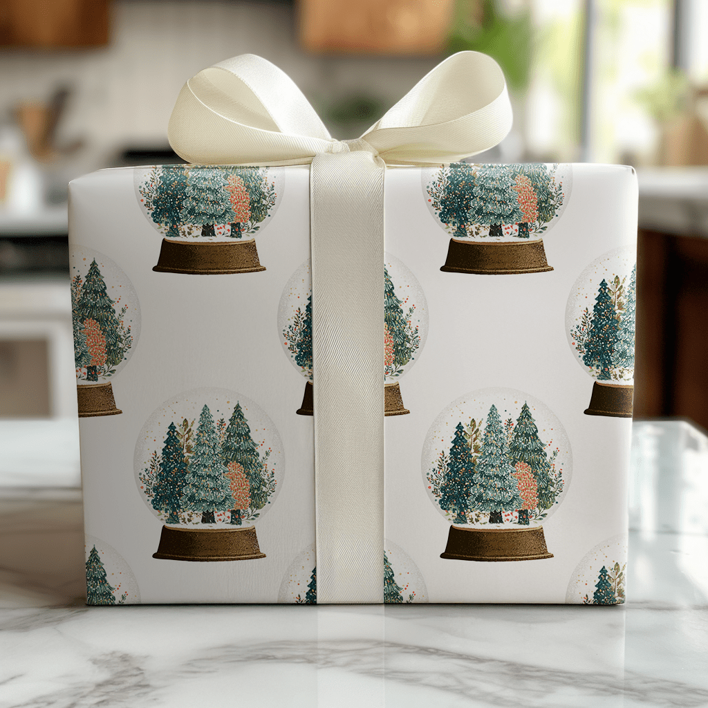 Glitter Globe - Wrapping Paper - Lemon Park