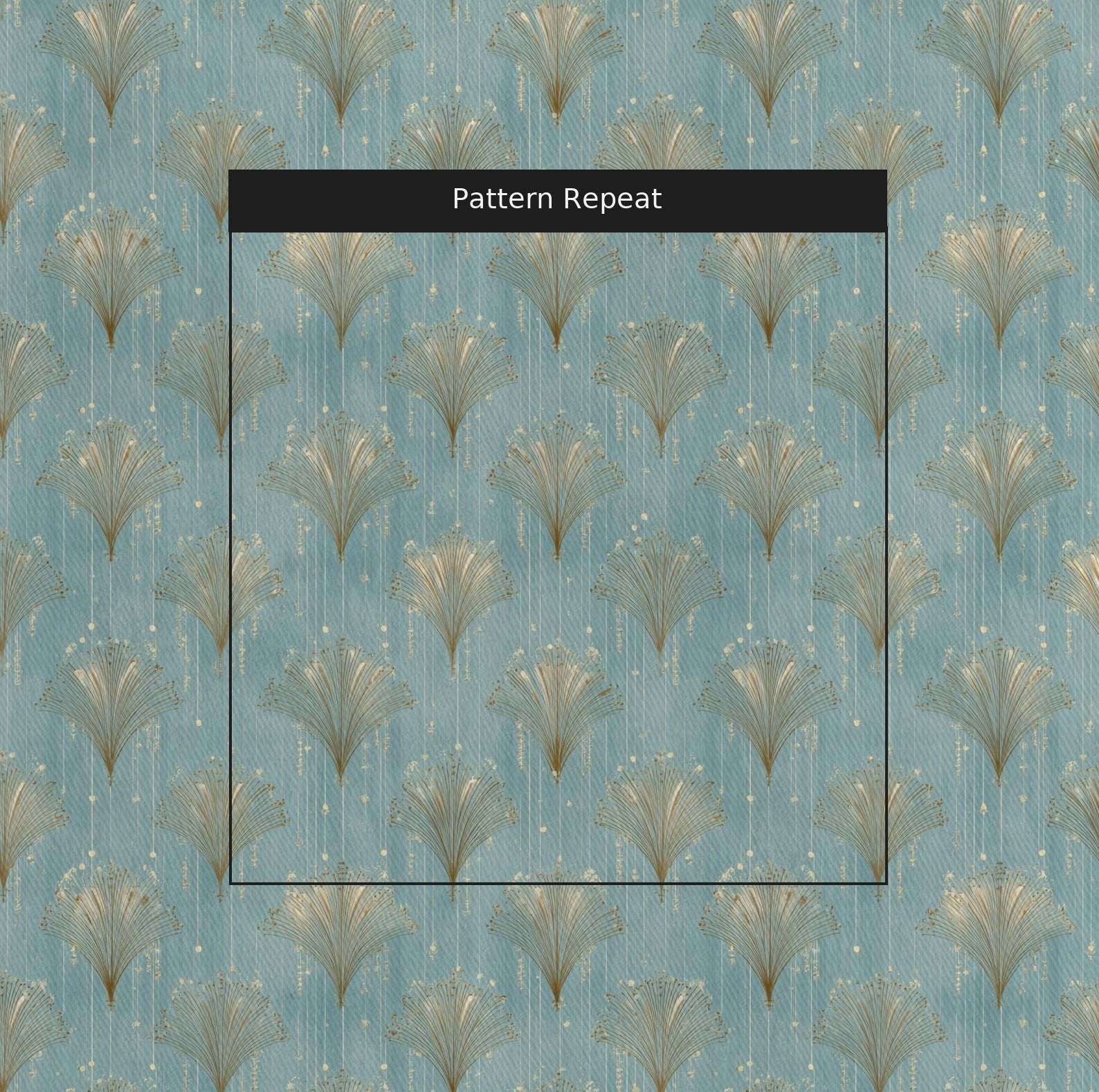 Gold Fanning - Fabric - Lemon Park