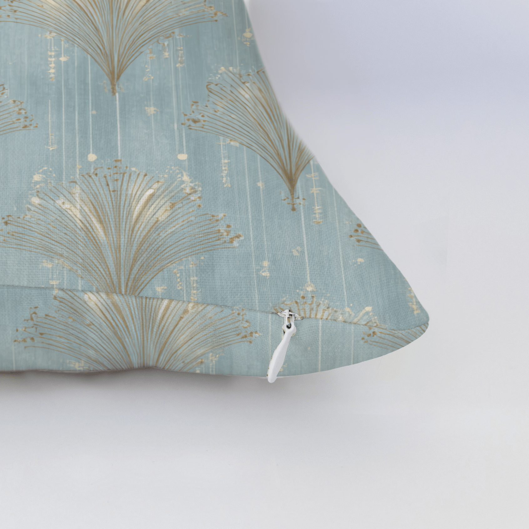 Gold Fanning Throw Pillow - Lemon Park