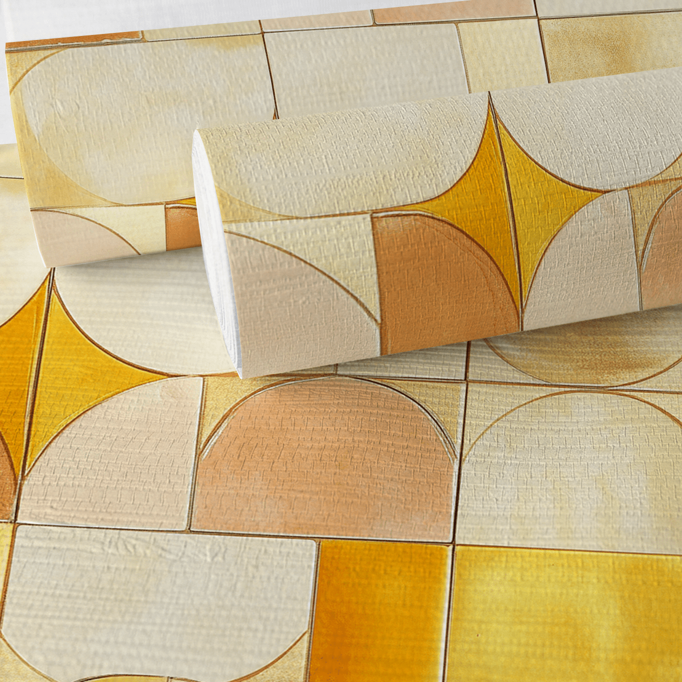 Golda Faux Grasscloth Wallpaper - Lemon Park