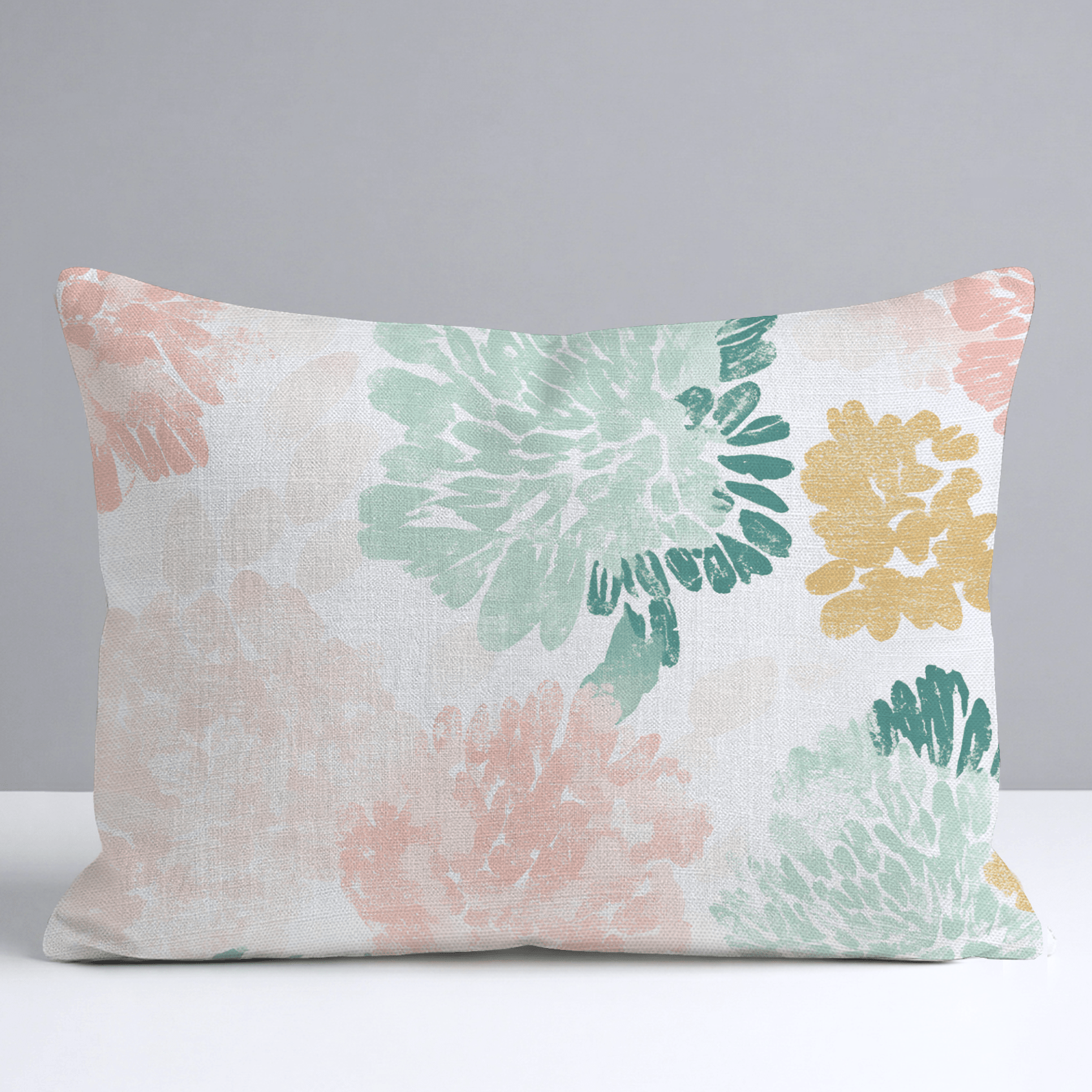 Golden Dahlia Throw Pillow - Lemon Park