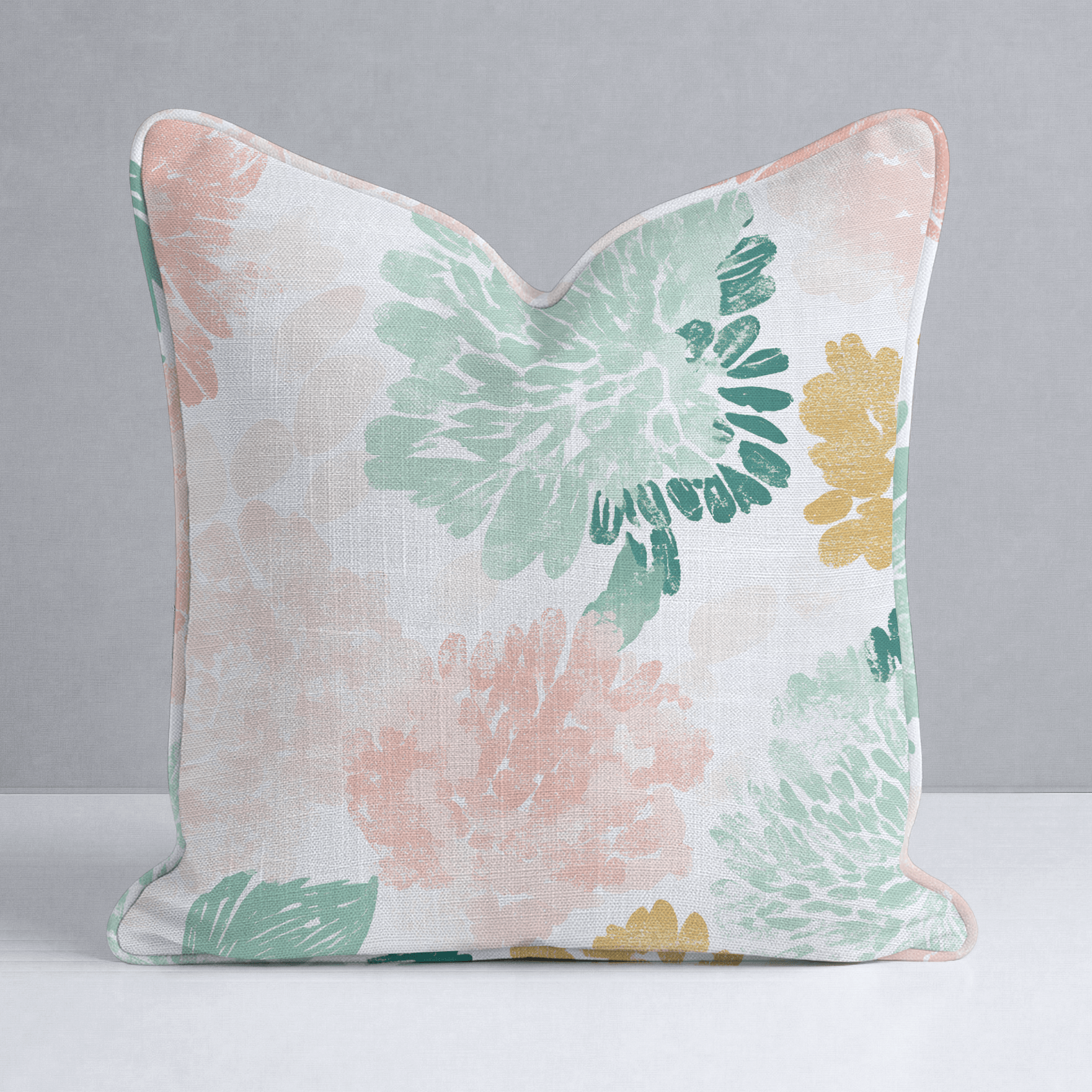 Golden Dahlia Throw Pillow - Lemon Park