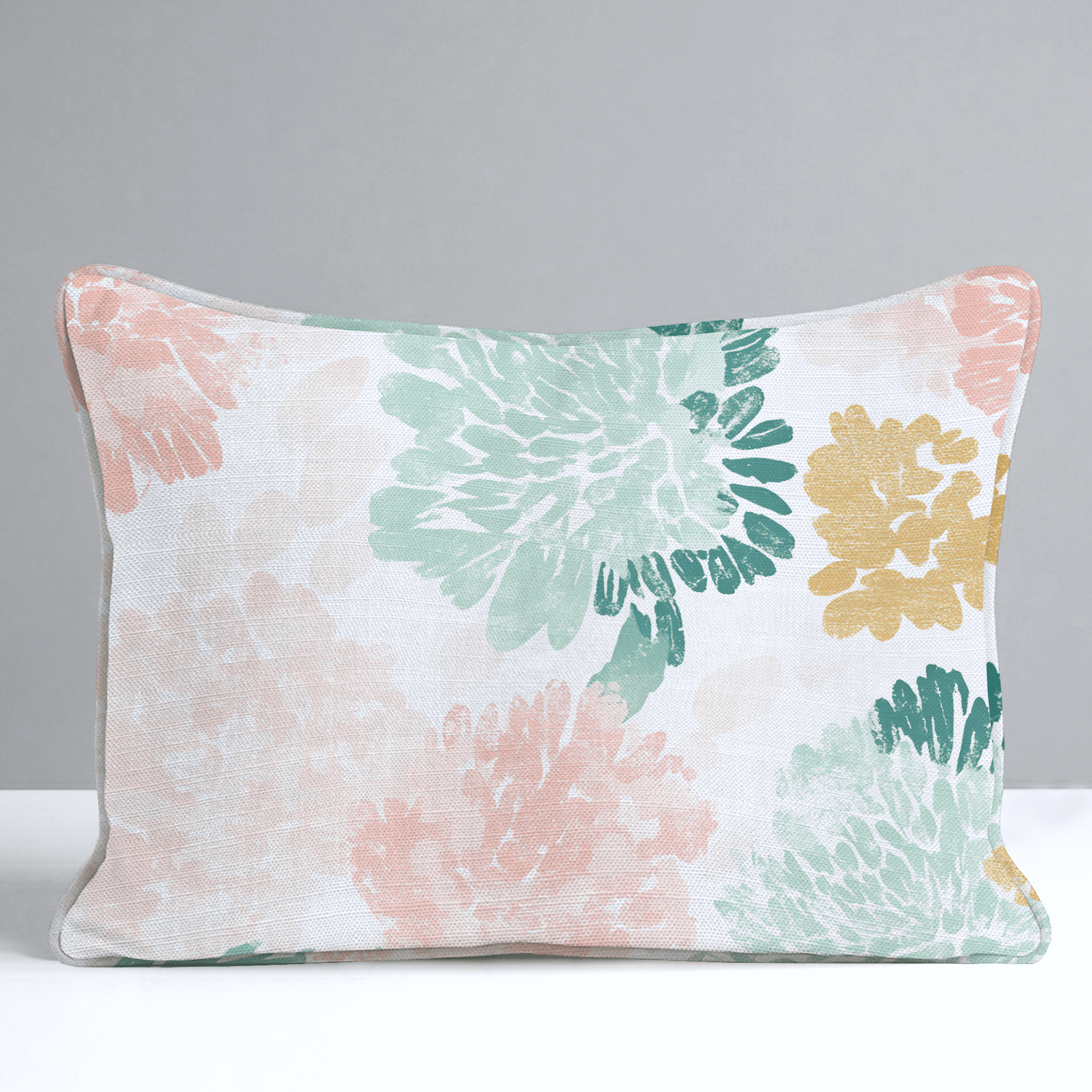 Golden Dahlia Throw Pillow - Lemon Park
