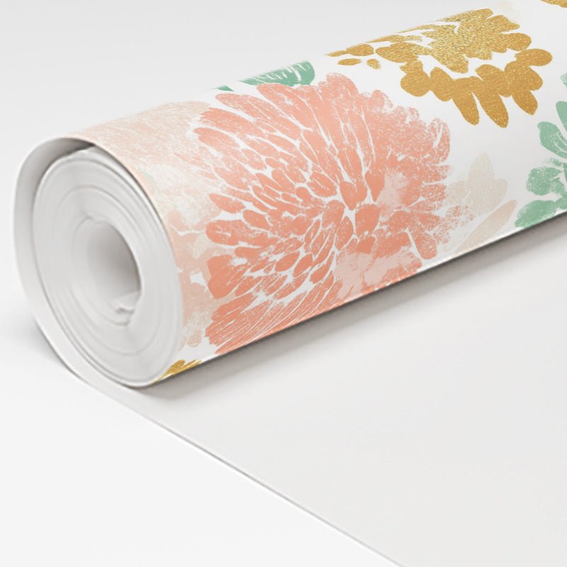 Golden Dahlia Wallpaper - Lemon Park