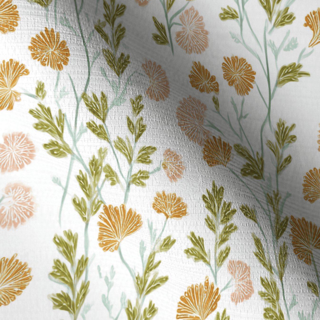 Golden Dandelion Faux Grasscloth Wallpaper - Lemon Park