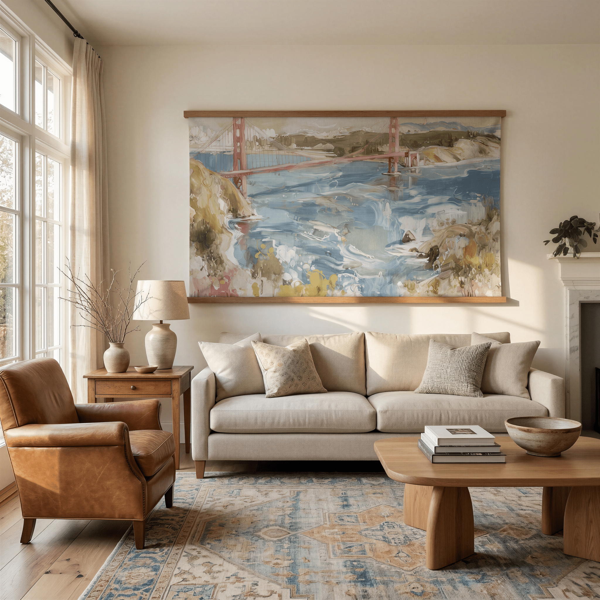 Golden Gate Bridge - Tapestry - Lemon Park