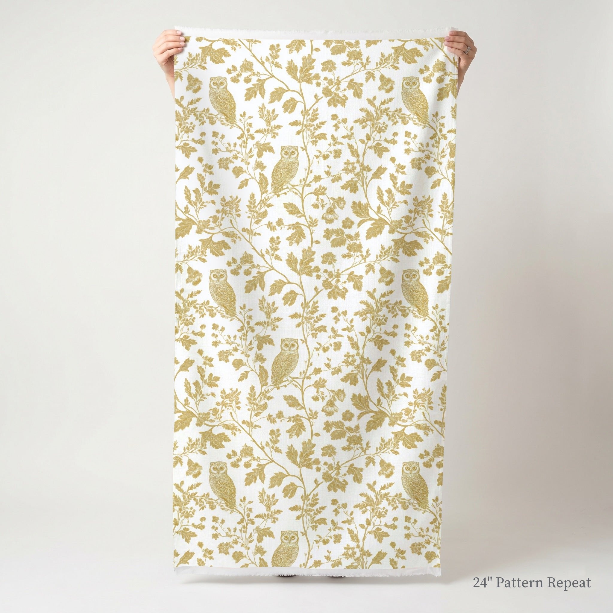 Golden Owl Friend - Fabric - Lemon Park