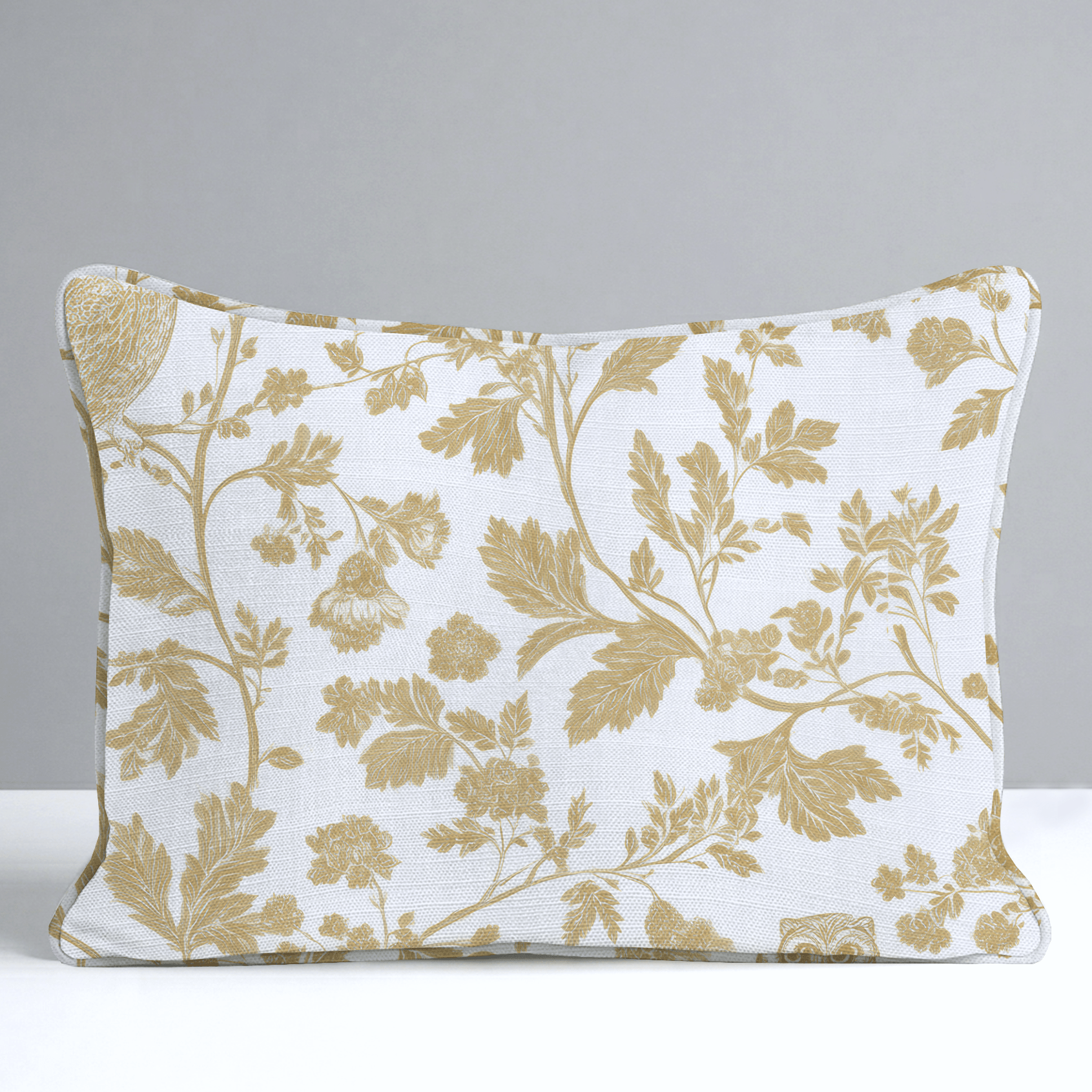 Golden Owl Friend Throw Pillow - Lemon Park