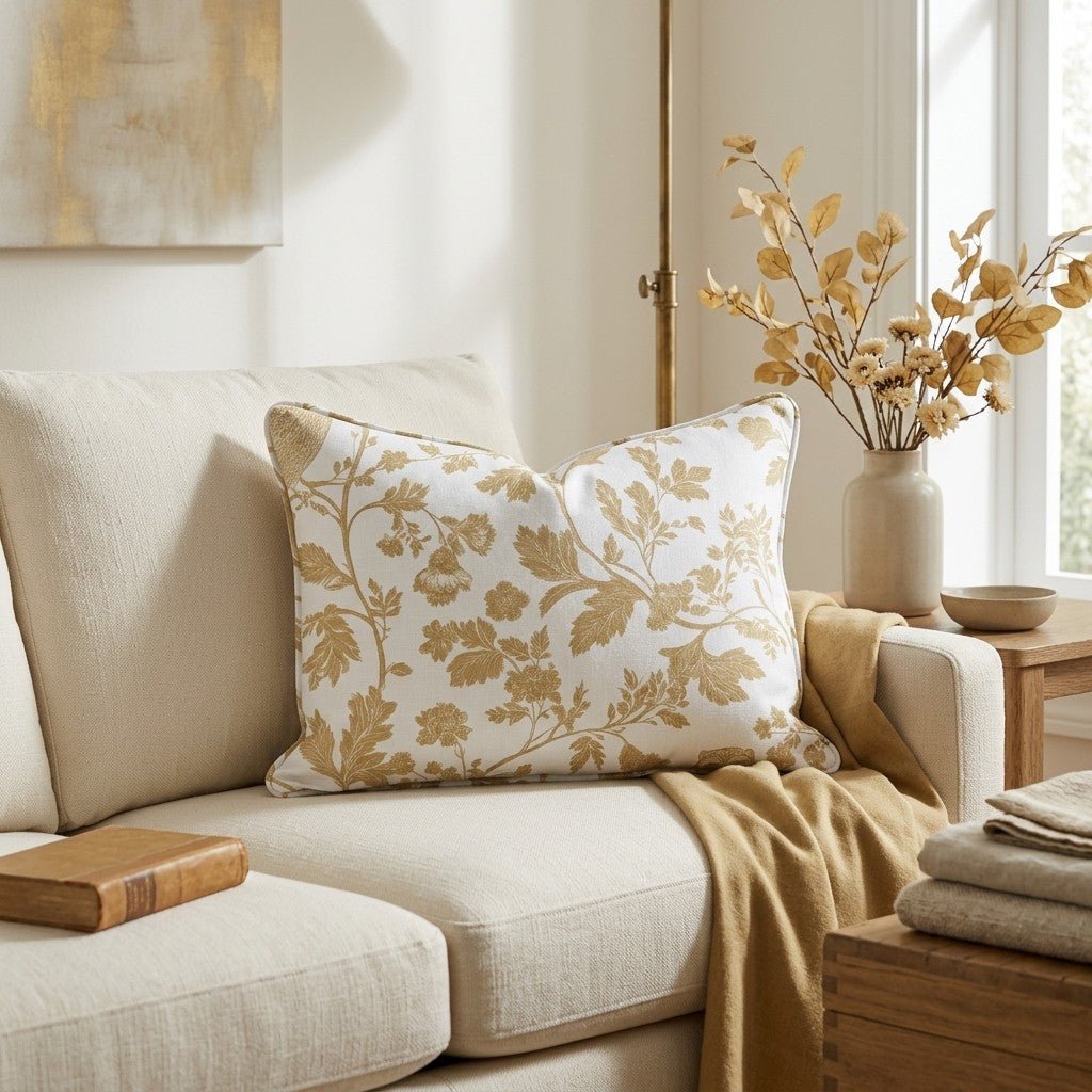 Golden Owl Friend Throw Pillow - Lemon Park