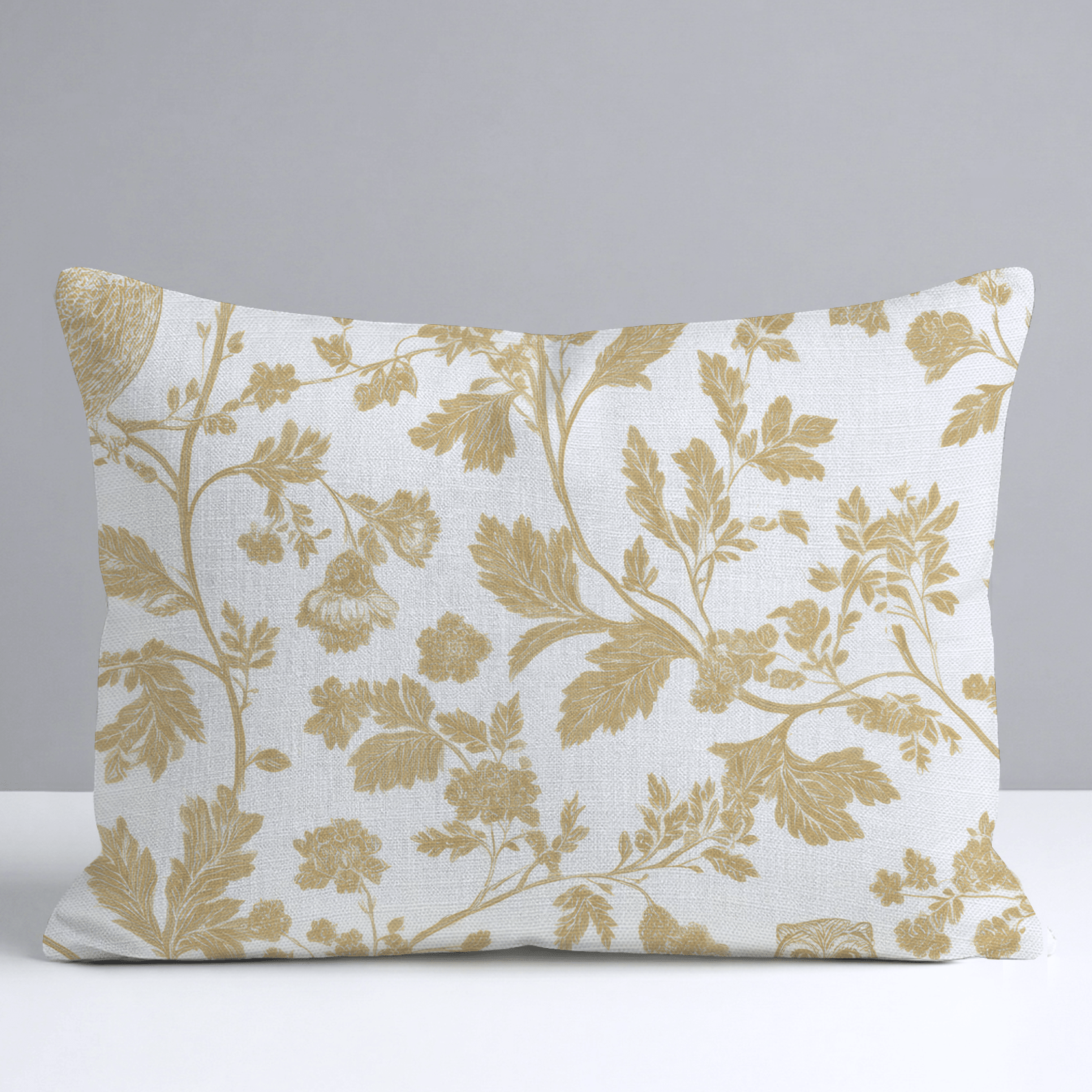 Golden Owl Friend Throw Pillow - Lemon Park