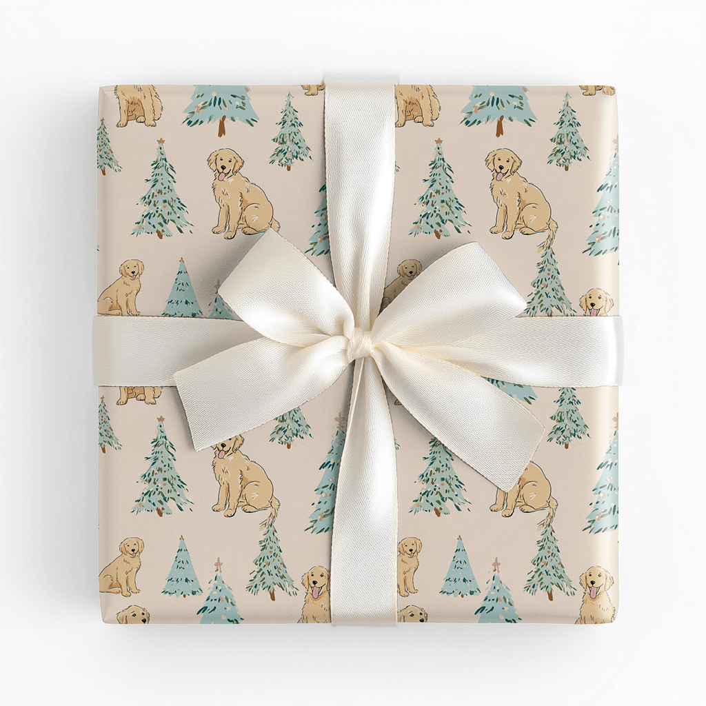 Golden Tidings - Wrapping Paper - Lemon Park