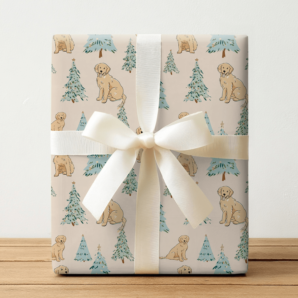 Golden Tidings - Wrapping Paper - Lemon Park